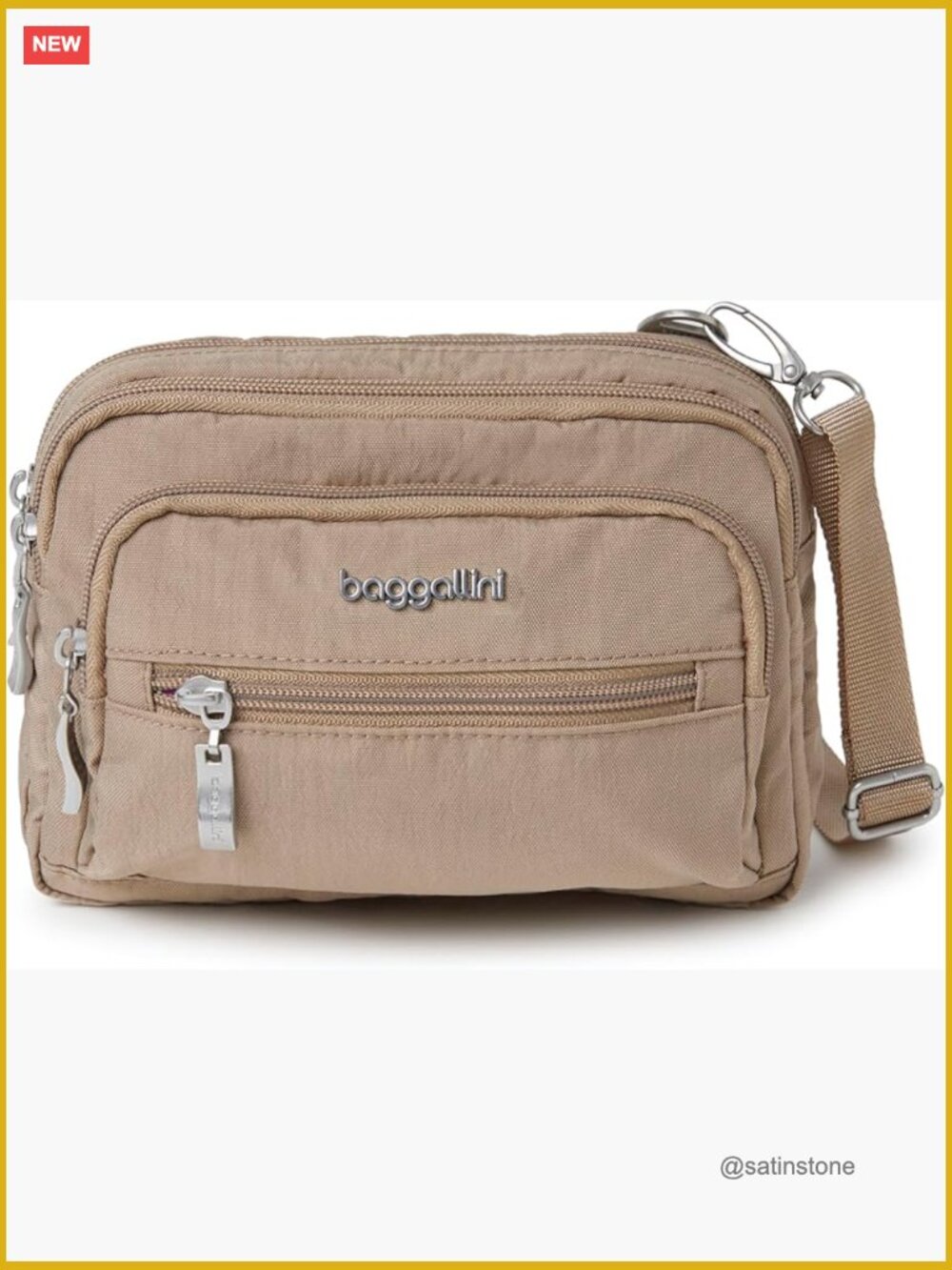 Convertible Crossbody Bag - Lightweight Nylon, Water Repellent, RFID, Machine